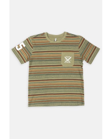 MAGLIA GIROCOLLO IN JERSEY STAMPATA ALL-OVER