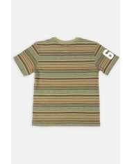 MAGLIA GIROCOLLO IN JERSEY STAMPATA ALL-OVER