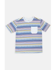 MAGLIA GIROCOLLO IN JERSEY STAMPATA ALL-OVER