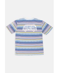 MAGLIA GIROCOLLO IN JERSEY STAMPATA ALL-OVER