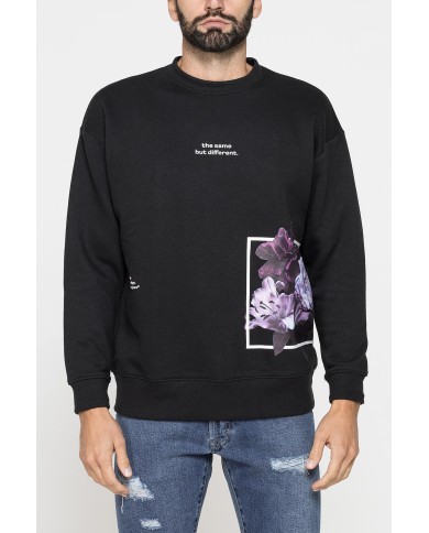 FELPA GIROCOLLO PESANTE CON VESTIBILITÀ OVERSIZE