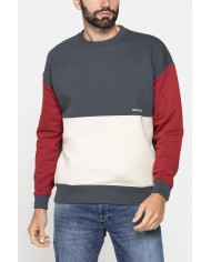 FELPA GIROCOLLO OVERSIZE COLOR BLOCK