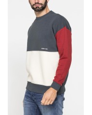 FELPA GIROCOLLO OVERSIZE COLOR BLOCK