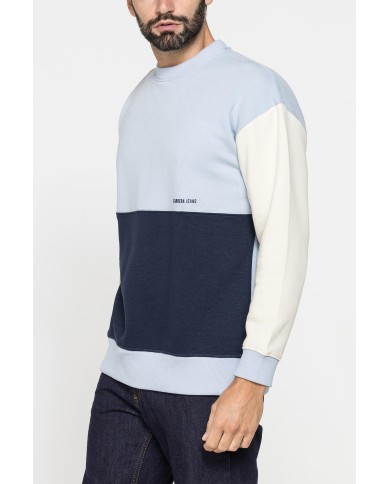 FELPA GIROCOLLO OVERSIZE COLOR BLOCK
