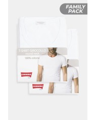BIPACK T-SHIRT GIROCOLLO IN COTONE