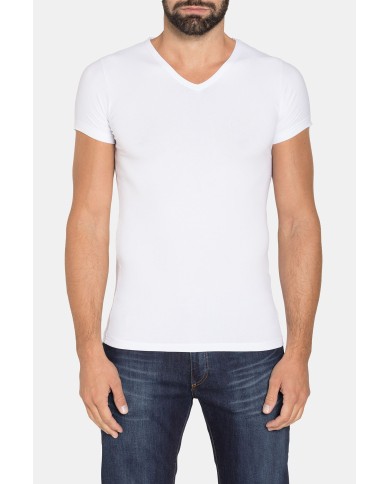 BIPACK T-SHIRT SCOLLO V IN COTONE
