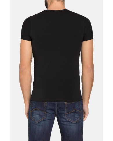 BIPACK T-SHIRT SCOLLO V IN COTONE