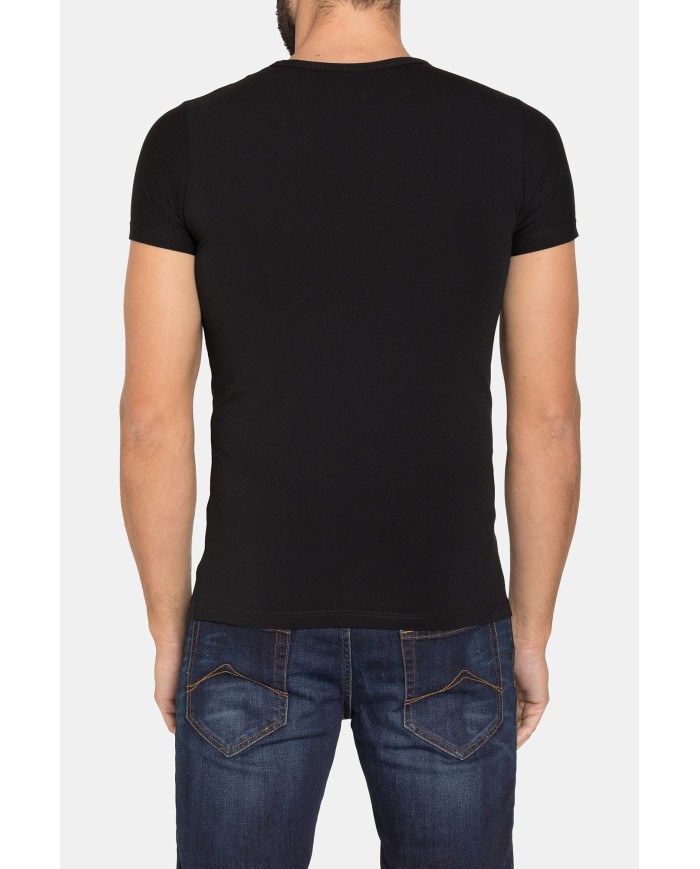 BIPACK T-SHIRT SCOLLO V IN COTONE