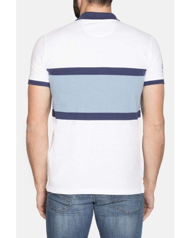 POLO MANICA CORTA IN JERSEY COLOR BLOCK