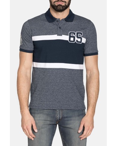 POLO MANICA CORTA IN JERSEY COLOR BLOCK