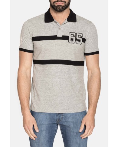 POLO MANICA CORTA IN JERSEY COLOR BLOCK