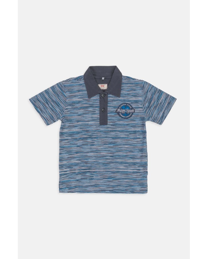 POLO MANICA CORTA IN JERSEY STAMPATO