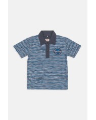 POLO MANICA CORTA IN JERSEY STAMPATO