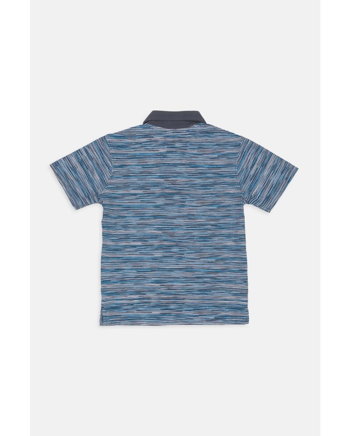 POLO MANICA CORTA IN JERSEY STAMPATO