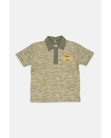 POLO MANICA CORTA IN JERSEY STAMPATO