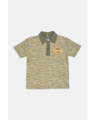 POLO MANICA CORTA IN JERSEY STAMPATO