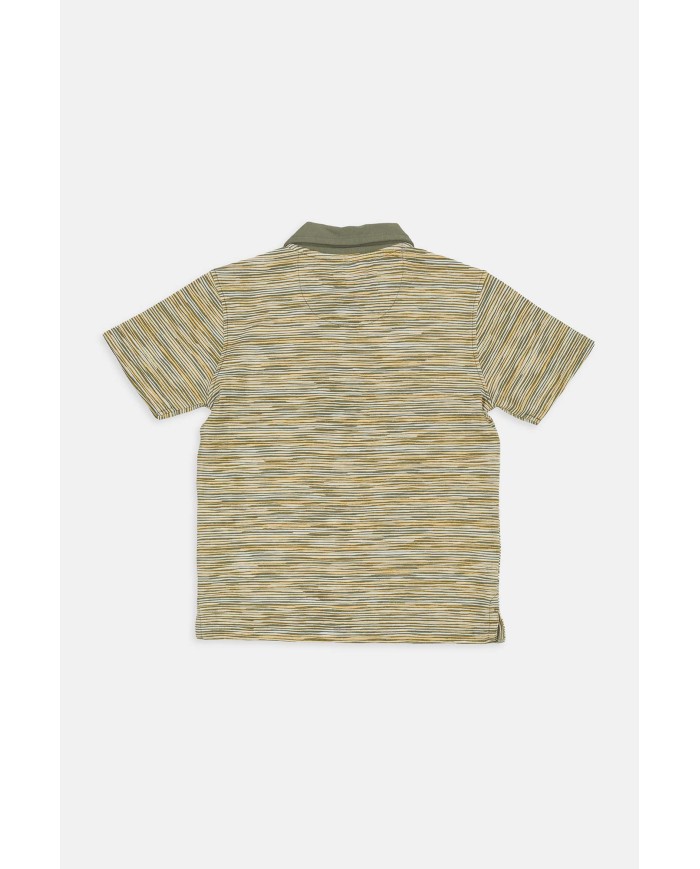 POLO MANICA CORTA IN JERSEY STAMPATO