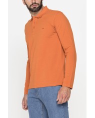 POLO MANICA LUNGA IN PIQUET DI COTONE