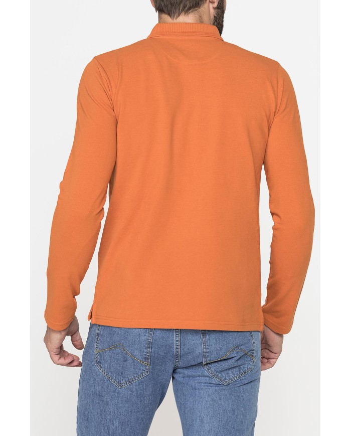 POLO MANICA LUNGA IN PIQUET DI COTONE