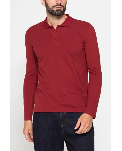 POLO MANICA LUNGA IN PIQUET DI COTONE