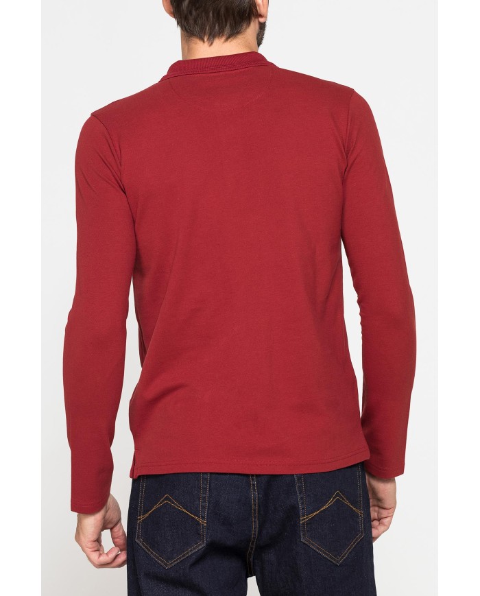 POLO MANICA LUNGA IN PIQUET DI COTONE