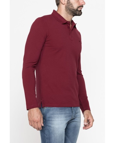 POLO MANICA LUNGA IN PIQUET DI COTONE