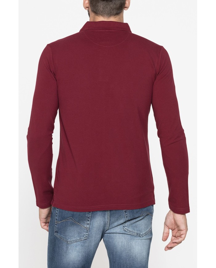 POLO MANICA LUNGA IN PIQUET DI COTONE