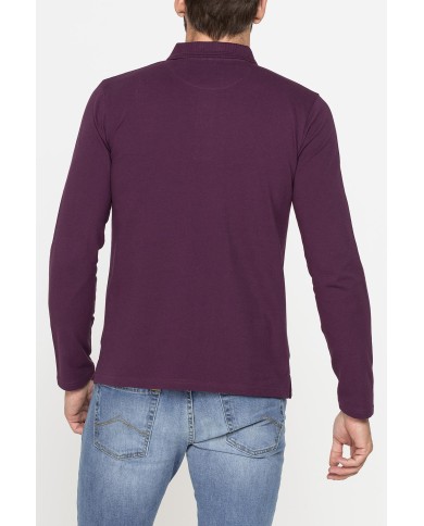 POLO MANICA LUNGA IN PIQUET DI COTONE