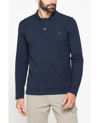 POLO MANICA LUNGA IN PIQUET DI COTONE