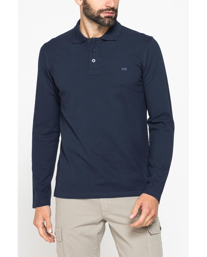 POLO MANICA LUNGA IN PIQUET DI COTONE