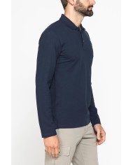 POLO MANICA LUNGA IN PIQUET DI COTONE