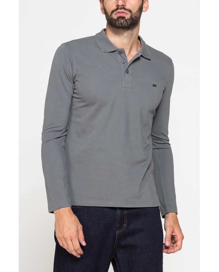 POLO MANICA LUNGA IN PIQUET DI COTONE