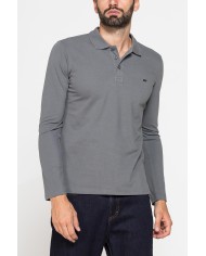 POLO MANICA LUNGA IN PIQUET DI COTONE