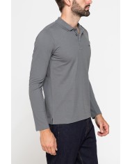 POLO MANICA LUNGA IN PIQUET DI COTONE