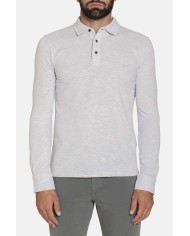 POLO A MANICA LUNGA IN PIQUET MELANGE
