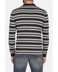 POLO MANICA LUNGA A RIGHE IN JERSEY