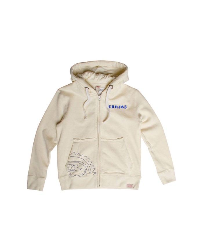 FELPA BIMBO PESANTE CON CAPPUCCIO E ZIP