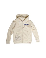 FELPA BIMBO PESANTE CON CAPPUCCIO E ZIP