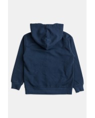 FELPA BIMBO PESANTE CON CAPPUCCIO E ZIP