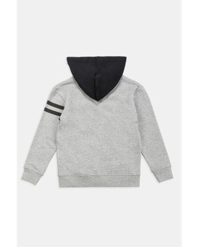 FELPA BIMBO PESANTE CON CAPPUCCIO E ZIP