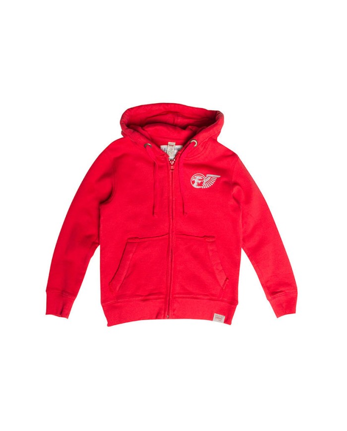 FELPA BIMBO PESANTE CON CAPPUCCIO E ZIP