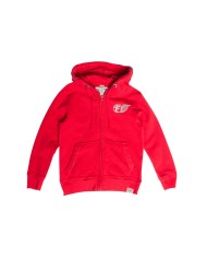 FELPA BIMBO PESANTE CON CAPPUCCIO E ZIP