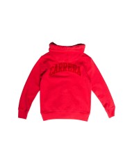 FELPA BIMBO PESANTE CON CAPPUCCIO E ZIP