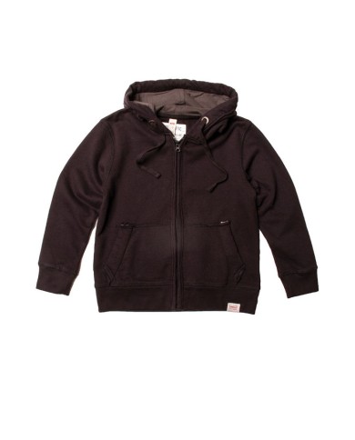 FELPA BIMBO PESANTE CON CAPPUCCIO E ZIP