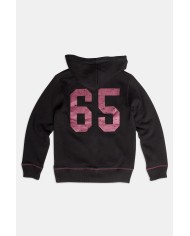 FELPA BIMBO PESANTE CON CAPPUCCIO E ZIP