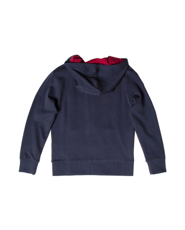 FELPA PESANTE CON CAPPUCCIO E ZIP