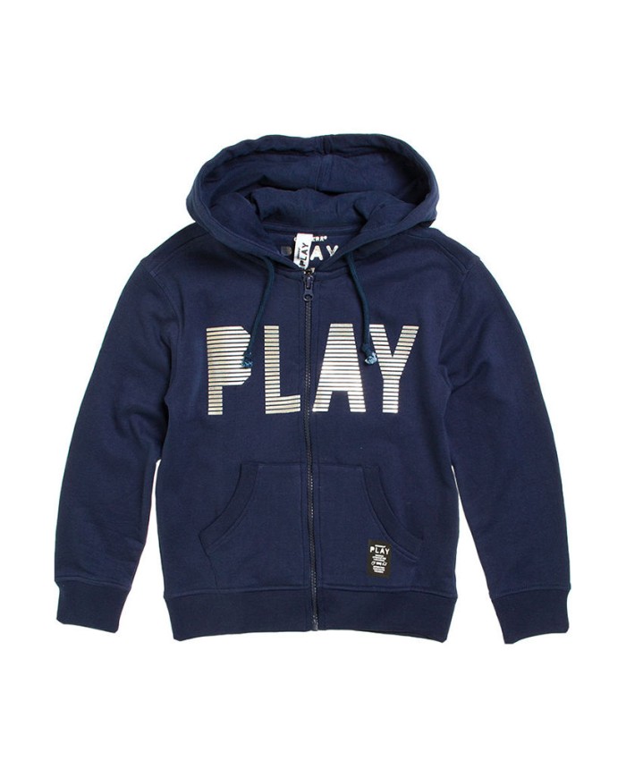 FELPA PESANTE CON CAPPUCCIO E ZIP