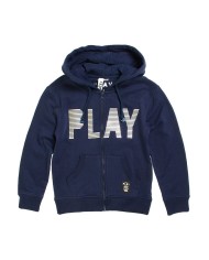 FELPA PESANTE CON CAPPUCCIO E ZIP