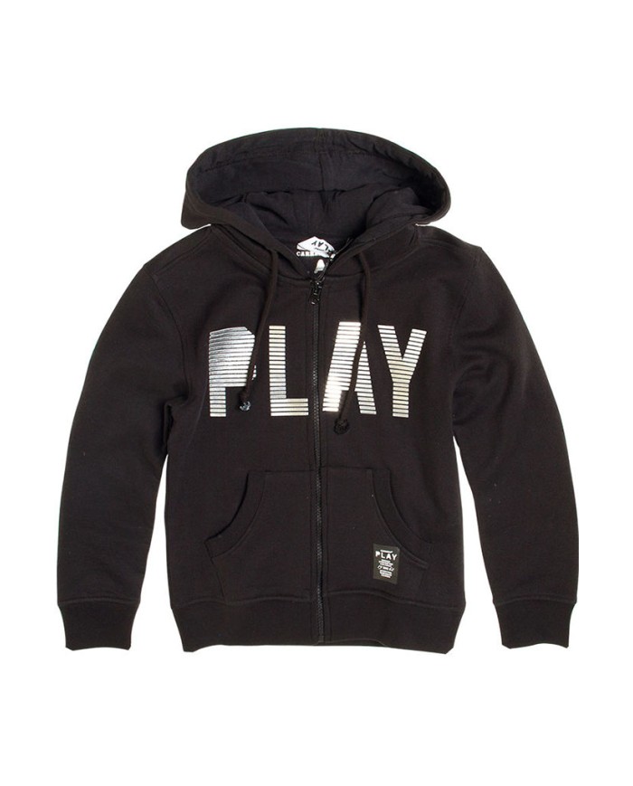 FELPA PESANTE CON CAPPUCCIO E ZIP