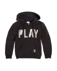 FELPA PESANTE CON CAPPUCCIO E ZIP